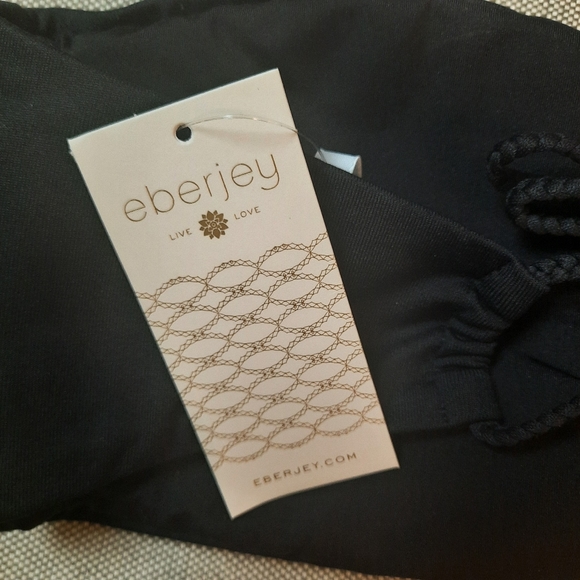 Revolve EBERJEY Sacred Stitch Ivy Black Bikini Top Large NWT - Picture 9 of 11